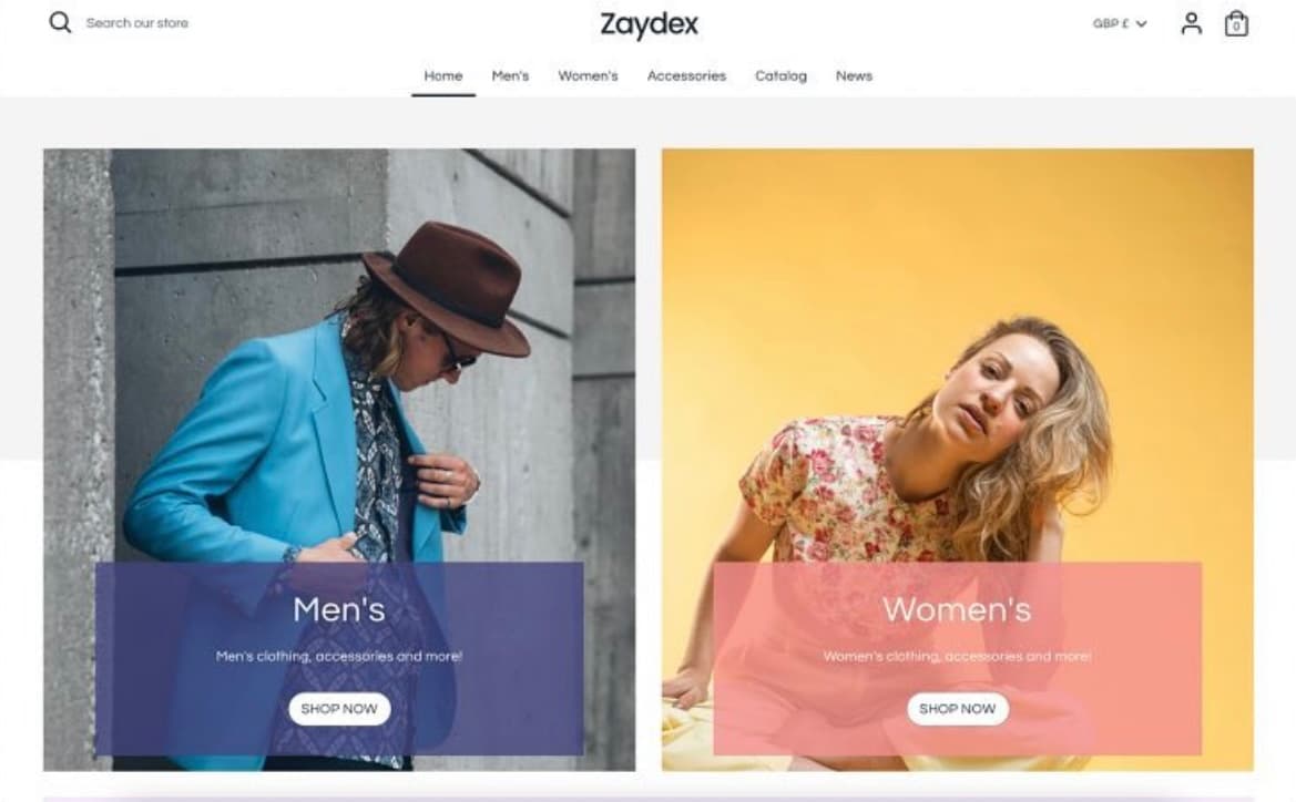 Zaydex E-Commerce Store